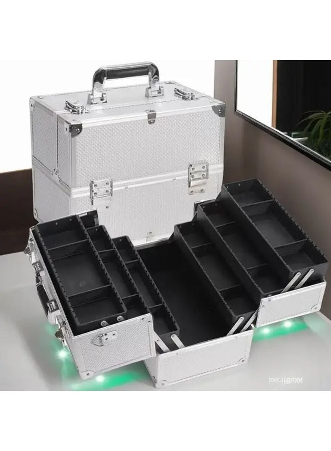 Black Portable Large Capacity Makeup Kit For Travel Salon And Home - Image 1